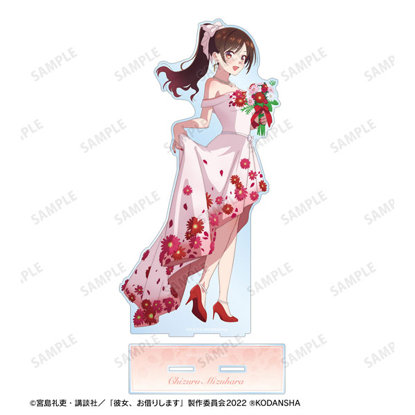 【新品未開封】彼女、お借りします　特大アクリルスタンド　花びらドレス 5人セット TVアニメ『彼女、お借りします』 描き下ろしイラスト 水原千鶴 花びら