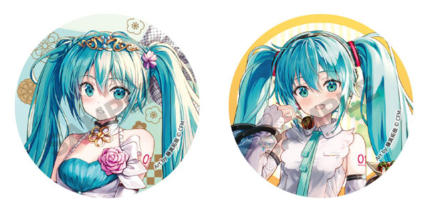 初音ミク 缶バッジ2個セット バースデー＆たこやき 関西