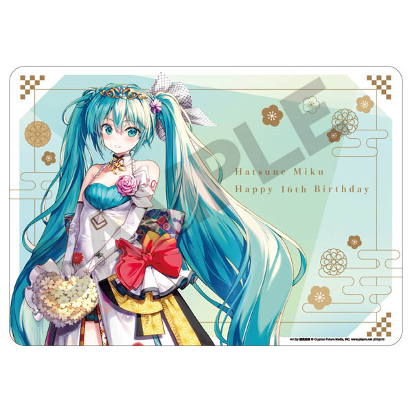初音ミク　ラバーマット＆スリーブセット ピアプロキャラクターズ ラバーマット＿初音ミク/ブラックサーカス