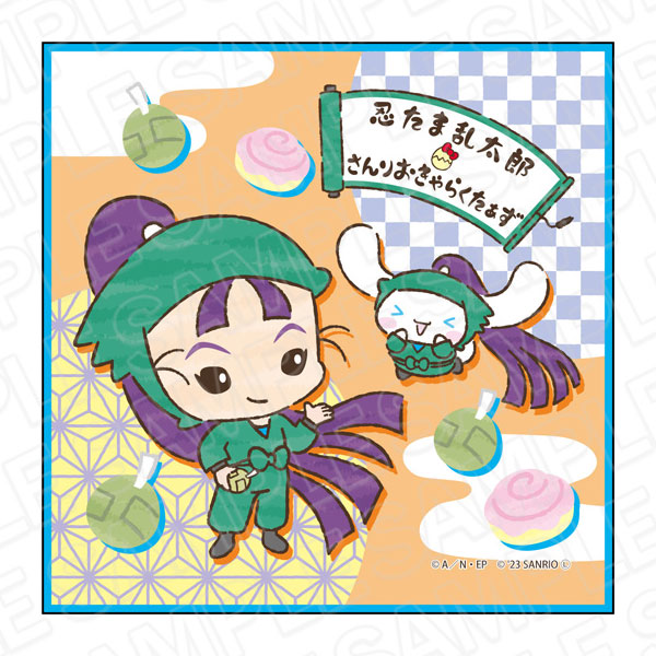 忍たま乱太郎×サンリオキャラクターズ ミニタオル 立花仙蔵