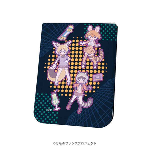 フセンブック「けものフレンズ」12/ジェネット＆オジロスナギツネ＆カニクイアライグマ(Candy artイラスト)[A3]《在庫切れ》