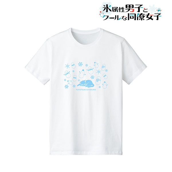氷属性男子とクールな同僚女子 冬月さん＆氷室くん モチーフTシャツ レディース M[アルマビアンカ]《在庫切れ》