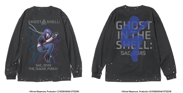 【限定販売】攻殻機動隊SAC_2045 LONGSLEEVE(草薙＆バトー) / BLK / XL[THE SUGAR PUNCH]【送料無料】《在庫切れ》