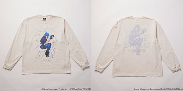 【限定販売】攻殻機動隊SAC_2045 LONGSLEEVE(草薙＆バトー) / WHT / L[THE SUGAR PUNCH]【送料無料】《在庫切れ》