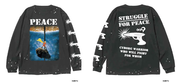 限定販売】CYBORG009 LONGSLEEVE(PEACE) / BLK / XL[THE SUGAR PUNCH