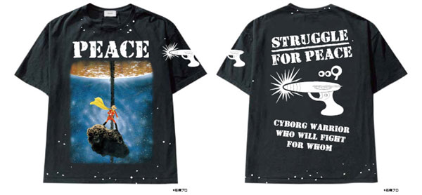限定販売】CYBORG009 T-SHIRT(PEACE) / BLK / M[THE SUGAR PUNCH