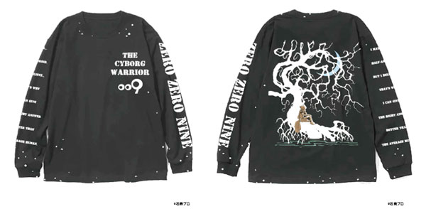 限定販売】CYBORG009 LONGSLEEVE(wood pattern) / BLK / XL[THE SUGAR