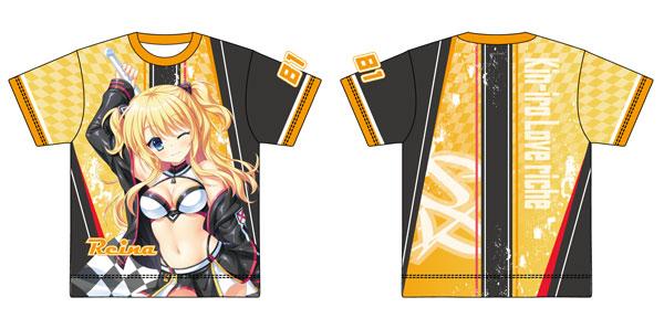 金色ラブリッチェ 妃 玲奈 フルプリントTシャツ 金色ラブリッチェ 描き下ろし 妃玲奈 RQvar. フルグラフィックTシャツ