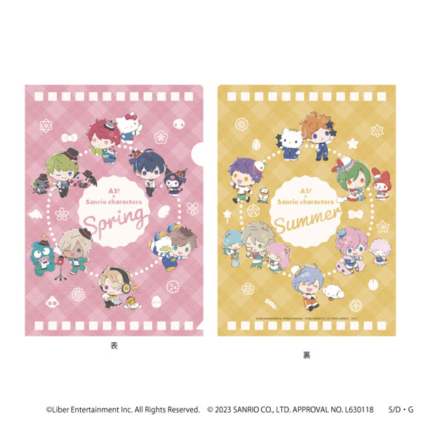 クリアファイル「A3！×Sanrio characters」01/S＆S[A3]《在庫切れ》
