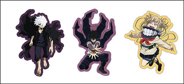 僕のヒーローアカデミア キャラスタムステッカー 死柄木弔(しがらきとむら)、荼毘(だび)、トガヒミコ[バンダイ]《在庫切れ》