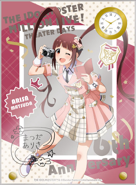 アイドルマスター ミリオンライブ！ 時計付アクリルアート 松田亜利沙