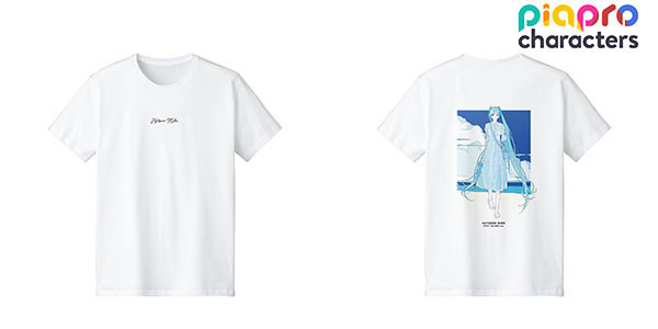 ピアプロキャラクターズ 描き下ろしイラスト 初音ミク 初夏のお出かけver. Art by かとうれい Tシャツ メンズ XXL[アルマビアンカ]《在庫切れ》