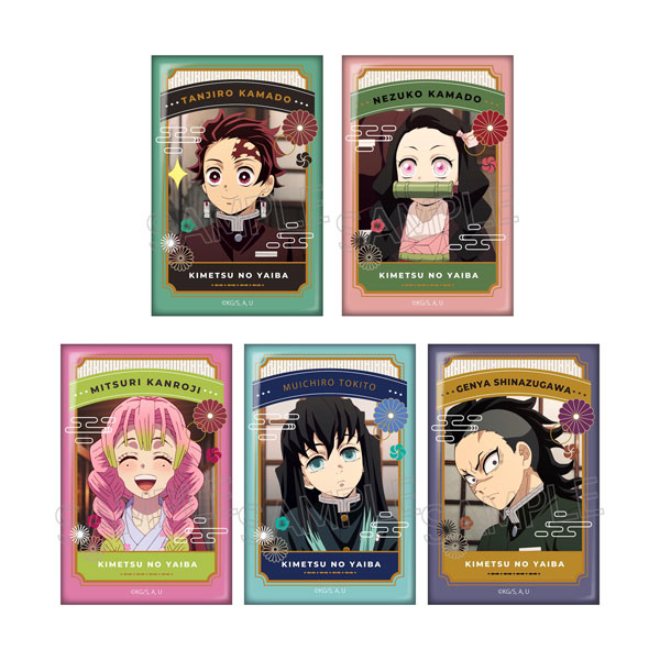 鬼滅の刃スクエア缶バッジコレクション（スタンド付き）第1弾全種セット-15種入り ☆JUMP SHOP原作新商品情報☆ 7/31(金)発売！ 『鬼滅の刃』スクエア缶