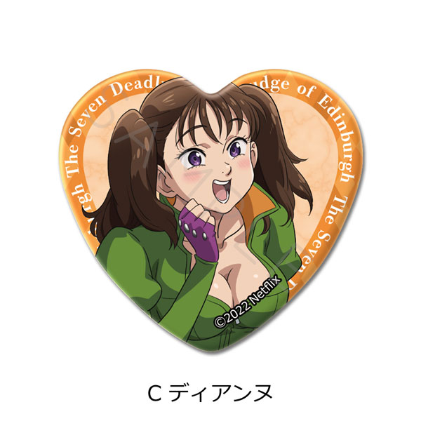 『七つの大罪 怨嗟のエジンバラ』ハート型缶バッジC (ディアンヌ)[シンクイノベーション]《在庫切れ》