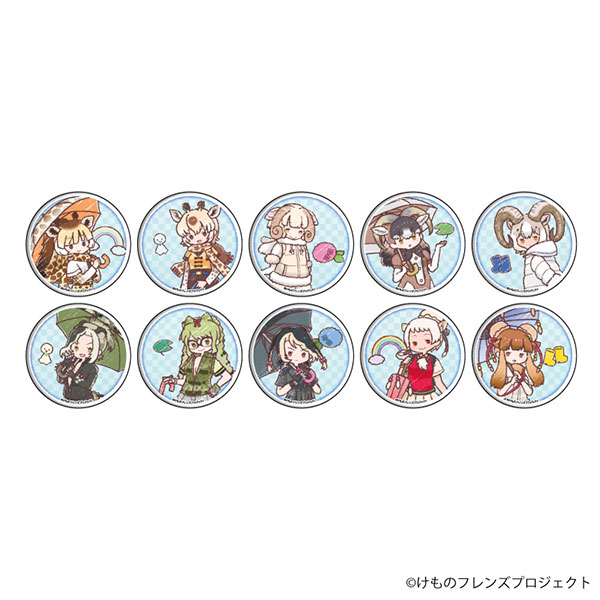 缶バッジ「けものフレンズ」13/梅雨ver. グラフアートイラスト