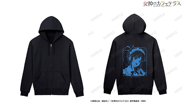 女神のカフェテラス 鶴河秋水 バックプリントジップパーカー レディース XXXL[アルマビアンカ]《在庫切れ》