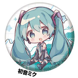 ピアプロキャラクターズ ぺたん娘缶バッジ 初音ミク[ペンギンパレード