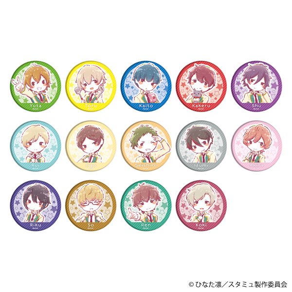 【1着でも送料無料】 缶バッジ「スタミュ」02/グラフアートイラスト 14個入りBOX[A3 キッズコスチュームアクセサリー