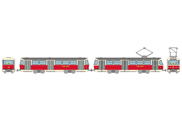 鉄道コレクション ドレスデントラム タトラT4+B4タイプ2両セットE[トミーテック]