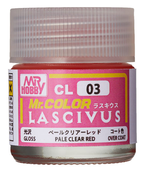 Mr.カラー LASCIVUS(ラスキウス) クリアーペールレッド 10ml 〈光沢〉[GSIクレオス]《発売済・在庫品》