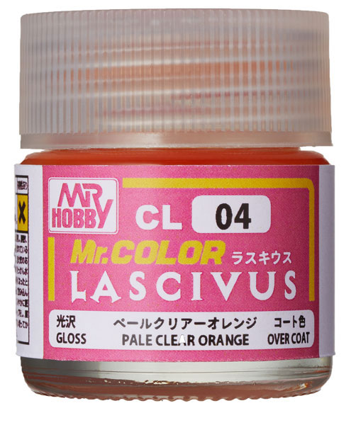 Mr.カラー LASCIVUS(ラスキウス) クリアーペールオレンジ 10ml 〈光沢〉[GSIクレオス]《在庫切れ》
