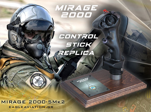 1/1 ミラージュ 2000-5 Mk.2 戦闘機 レプリカ操縦桿グリップ(レジン製