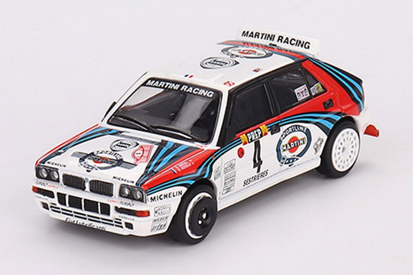 1/64 ランチア デルタ HF インテグラーレ エボルツィオーネ モンテカルロラリー 1992 優勝車 #4(左ハンドル)[MINI GT]《在庫切れ》
