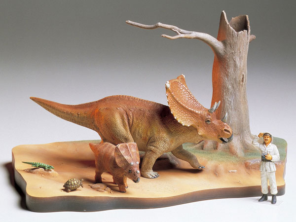 【中古】1/35 恐竜世界 カスモサウルス 情景セット プラモデル[タミヤ]