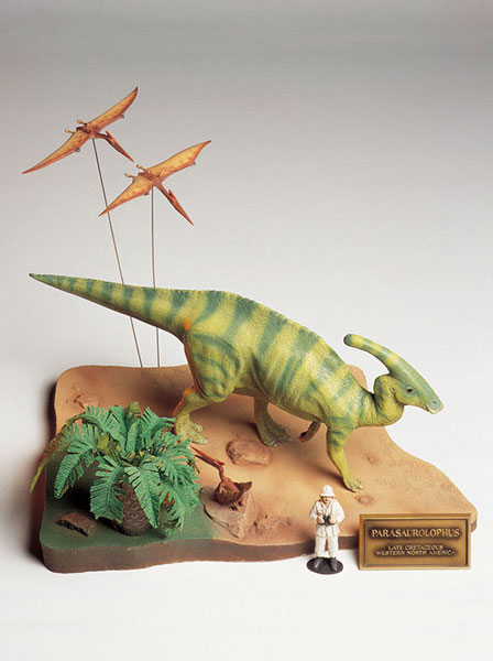 【中古】1/35 恐竜世界 パラサウロロフス 情景セット プラモデル[タミヤ]