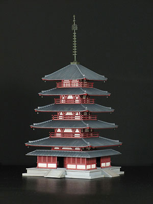 建物シリーズ No.02 1/150 法隆寺 五重塔 プラモデル[フジミ模型