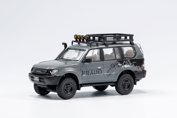 1/64 トヨタ ランドクルーザー プラド 90 (RHD Retrofit) グレー[ゲインコーププロダクツ]《在庫切れ》