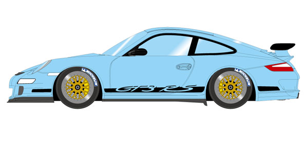 1/43 ポルシェ 911 (997) GT3 RS 2007 (BBS LM ホイール) ガルフ