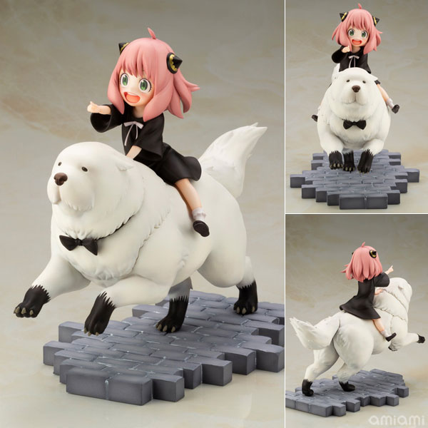 【中古】(本体B/箱B)【特典】SPY×FAMILY アーニャ・フォージャー ＆ ボンド・フォージャー 1/7 完成品フィギュア (コトブキヤショップ限定)[コトブキヤ]《発売済・在庫品》