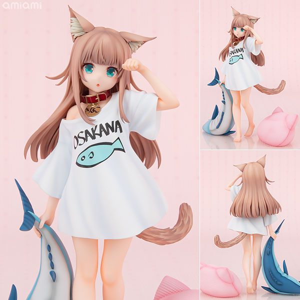 【中古】うちのねこが女の子でかわいい「きなこ」～おはようVer.～ 1/6 完成品フィギュア[GOLDENHEAD]