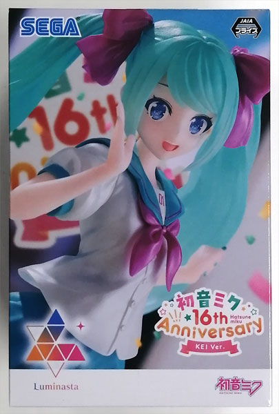 【中古】初音ミクシリーズ Luminasta “初音ミク 16th Anniversary”KEI Ver. (プライズ)[セガ]