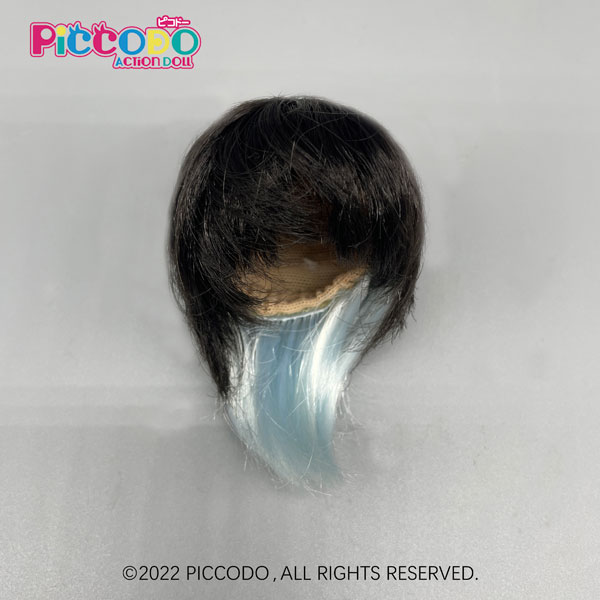 PICCODO ドール用ウィッグ マレット(裾カラー ブルー) (ドール用)[GENESIS]《発売済・在庫品》