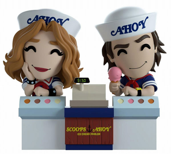 ストレンジャー・シングス 未知の世界/ Scoops Ahoy スティーブ＆ロビン ビニールフィギュア セット[Youtooz]《在庫切れ》
