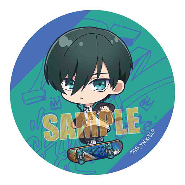 ブルーロック 4個セット 糸師凛 プリンセスカフェ 缶バッジ ブルー