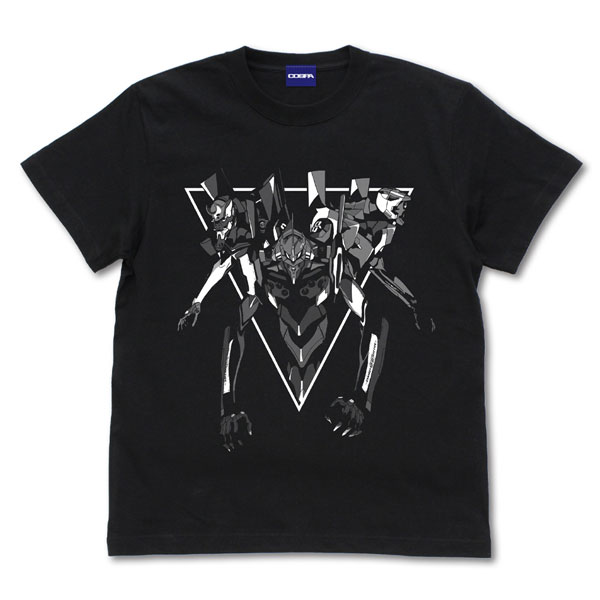 EVANGELION トライアングル Tシャツ/BLACK-M[コスパ]