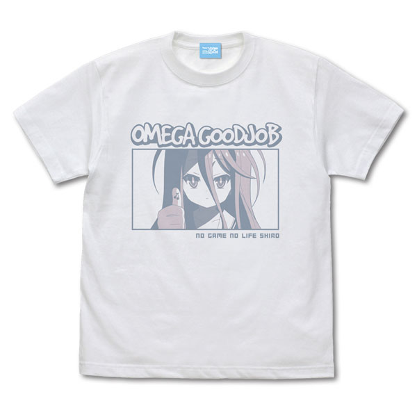 ノーゲーム・ノーライフ 「白」の「オメガぐっじょぶ」ウインドウ Tシャツ/WHITE-S[コスパ]