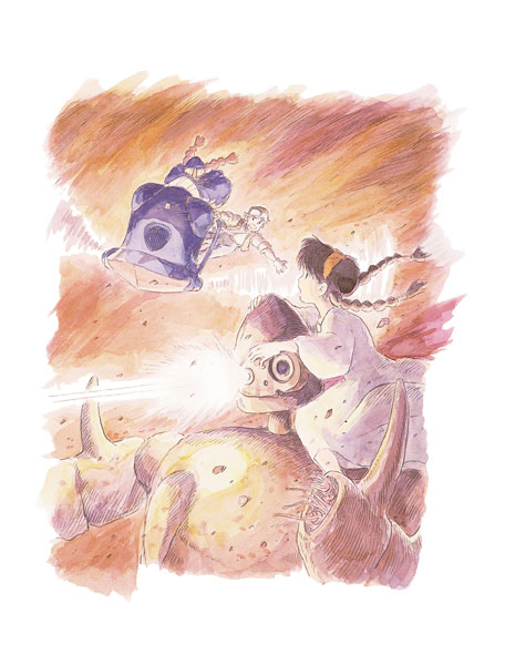 天空の城ラピュタ グリーティングカード 水彩画シリーズ 天空の城