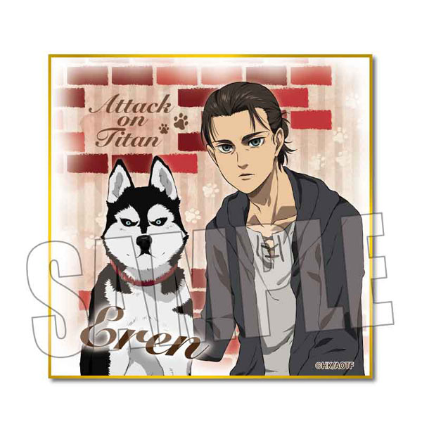 【新品 未使用】進撃の巨人　GIGO限定　ミニ色紙　リヴァイ　エレン　4枚セット 新品 未使用】進撃の巨人 GIGO限定 ミニ色紙 リヴァイ エレン 4