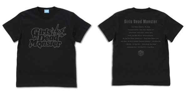 Angel Beats！ Girls Dead Monster Tシャツ/BLACK-S[コスパ]