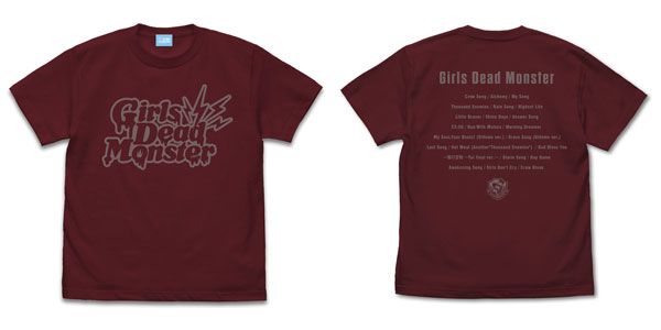 Angel Beats！ Girls Dead Monster Tシャツ/BURGUNDY-S[コスパ]