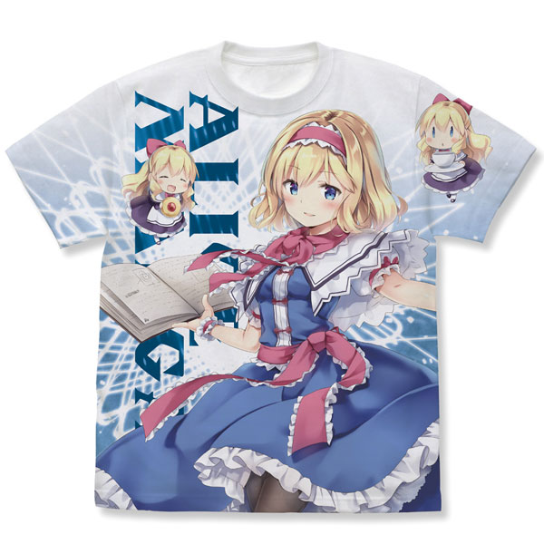 東方Project アリス・マーガトロイド フルグラフィックTシャツ なつめえりver./WHITE-S[コスパ]