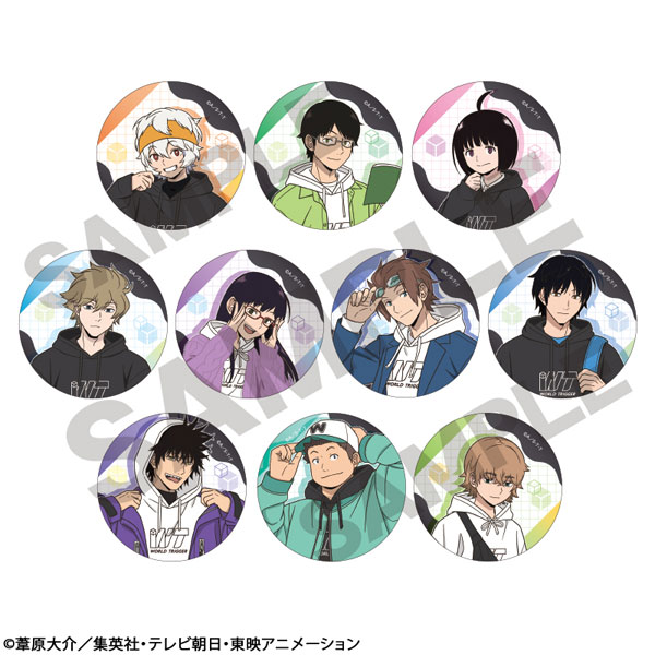 ワールドトリガー トレーディング缶バッジ パーカー第2弾 10個入りBOX