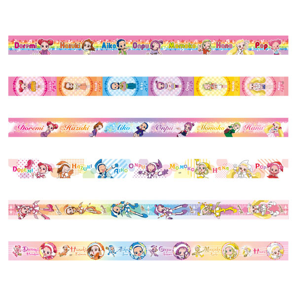 おジャ魔女どれみドッカ～ン！ マスキングテープ 18個入りBOX