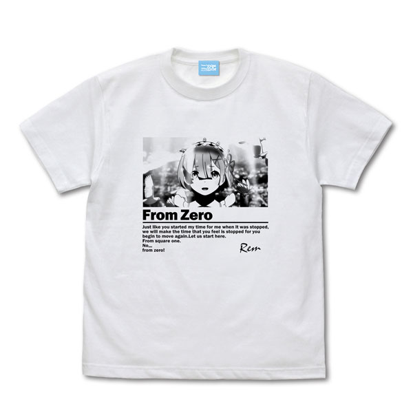 Re：ゼロから始める異世界生活 ゼロから グラフィック Tシャツ/WHITE-S[コスパ]