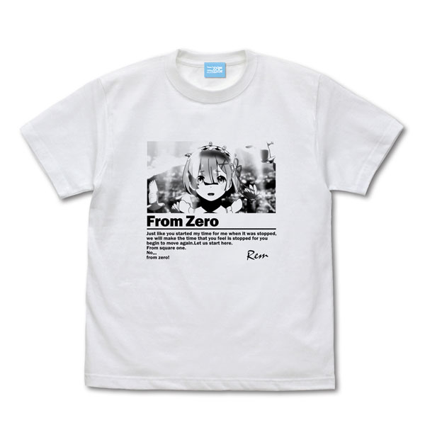 Re：ゼロから始める異世界生活 ゼロから グラフィック Tシャツ/WHITE-XL[コスパ]