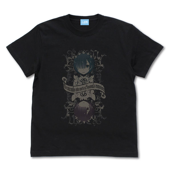 Re：ゼロから始める異世界生活 ラム＆レム Tシャツ Ver.2.0/BLACK-S[コスパ]